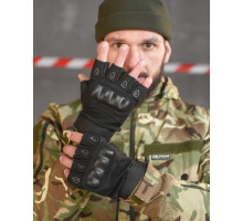 Рукавички тактичні black безпалі