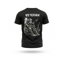 Тактична футболка SELION Veteran чорна ДЛ7221