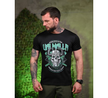 Тактична потоотводна футболка Valhalla black ПП7703