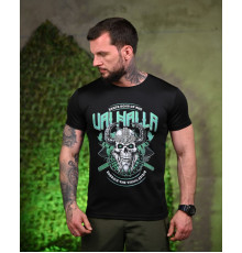 Тактична потоотводна футболка Valhalla black ПП7703