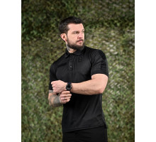 Тактична футболка polo PATRIOT black ВР6347