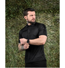 Тактична футболка polo PATRIOT black ВР6347