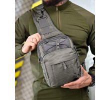 Тактична сумка нагрудна laser grey ПП4626