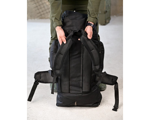 Рюкзак тактичний 50л Darvall чорний ПП4628 — фото 10