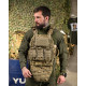 Плитоноска 4 швидких скидання з наплічником Cordura піксель ПП4632