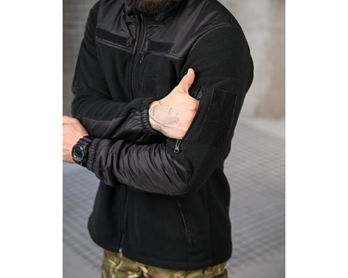 Тактична флісовка DETROID чорна ПП4746 — фото 5