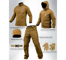 Тактичний костюм софтшел softshell 6в1 койот ПП7862