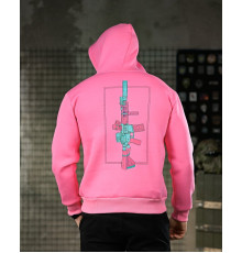 Мілітарі худі на флісі GENESIS M14 pink ПП8068