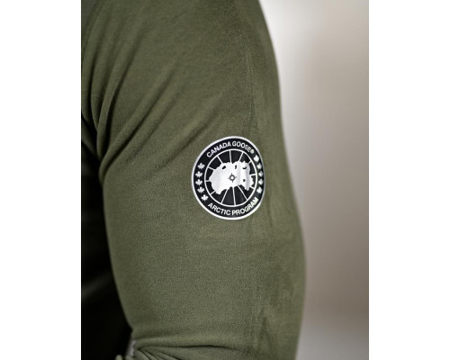 Зимня чоловіча термобудіжка CANADA GOOSE олива ПП8164 — фото 4
