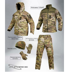 Зимовий тактичний костюм 5в1 X-FORCE Multicam ПП8203