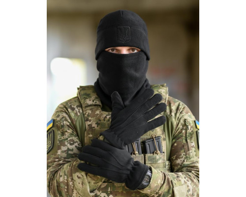 Тактичний флісовий комплект 3 в 1 чорні ПП8220