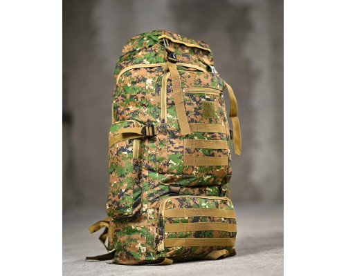 Тактичний рюкзак Outdoor 70L pixel green ВТ6791