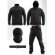 Тактичний костюм Softshell 5в1 LUNAR чорний ТР6407