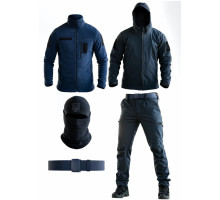 Тактичний костюм Softshell 5в1 LUNAR синій ДСНС ТР6409