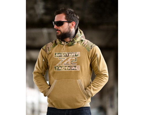Флісова худі 7.62 Military Tactical coyot ТР6459