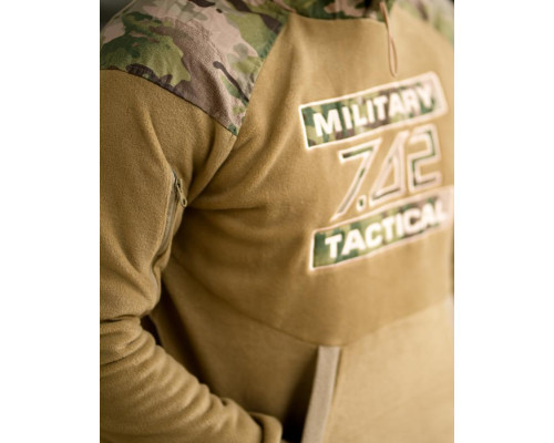 Флісова худі 7.62 Military Tactical coyot ТР6459 — фото 5