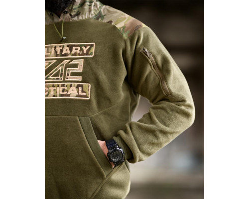 Флісова худі 7.62 Military Tactical oliva ТР6460 — фото 6