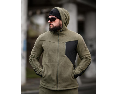Флісовий спортивний тактичний костюм TARANTUL oliva/black ТР6552 — фото 9
