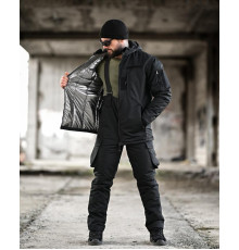 Зимовий тактичний костюм NORTHERN чорний ТР6563