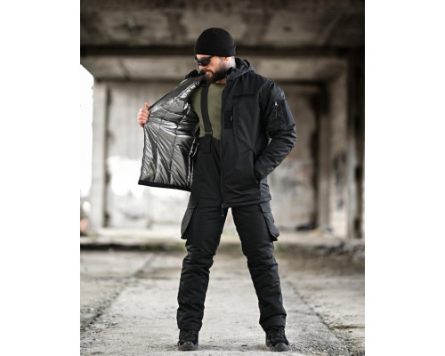 Зимовий тактичний костюм NORTHERN чорний ТР6563