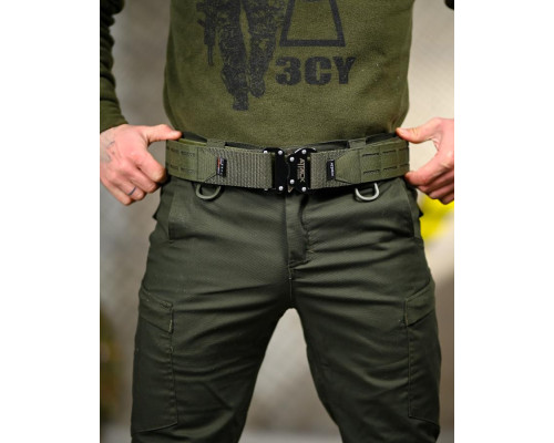 Тактичний ремінь Ranger Belt Attack Oliva ТР6637
