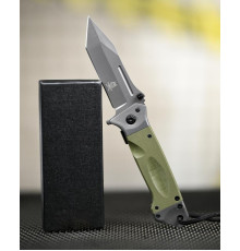 Ніж складаний інерційний Browning Tanto фліппер, олія G10+сталь, склобій, шнур ТР6764