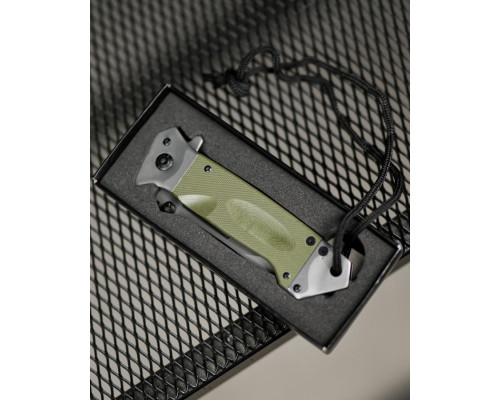 Ніж складаний інерційний Browning Tanto фліппер, олія G10+сталь, склобій, шнур ТР6764 — фото 2