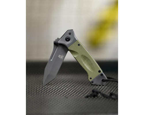 Ніж складаний інерційний Browning Tanto фліппер, олія G10+сталь, склобій, шнур ТР6764 — фото 4