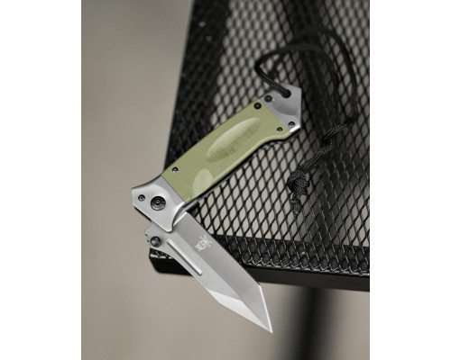 Ніж складаний інерційний Browning Tanto фліппер, олія G10+сталь, склобій, шнур ТР6764 — фото 5
