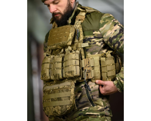 Плитоноска 4 точки скидання  7.62 pixel ВТ5333 — фото 6