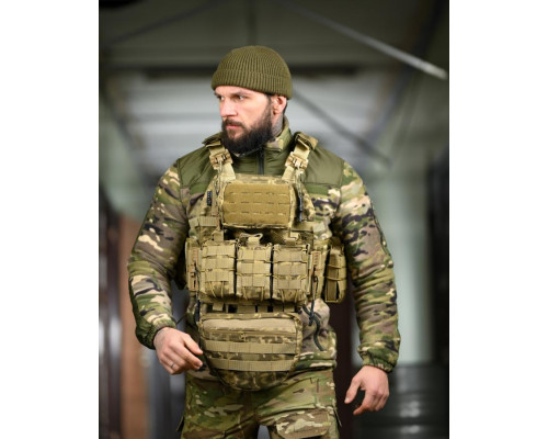 Плитоноска 4 точки скидання 7.62 pixel з рюкзаком ВТ5334 — фото 2