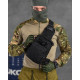 Тактична сумка нагрудна paracord black МС8539