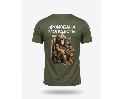 Тактична футболка SELION Молодість олива ТР6845