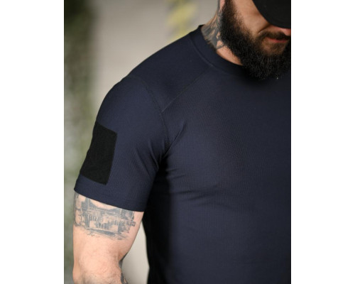 Тактична футболка (Compression Fit) синя ТР6914 — фото 4
