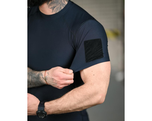 Тактична футболка (Compression Fit) синя ТР6914 — фото 6