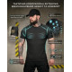 Тактична футболка (Compression Fit) чорна ТР6915