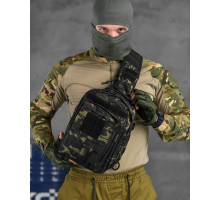 Рюкзак патрульний однолямковий SILVER KNIGHT 8л darck РГ4625