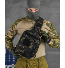 Рюкзак патрульний однолямковий SILVER KNIGHT 8л darck РГ4625