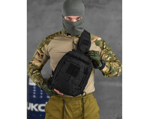 Сумка через плече тактична SILVER KNIGHT black РГ5516