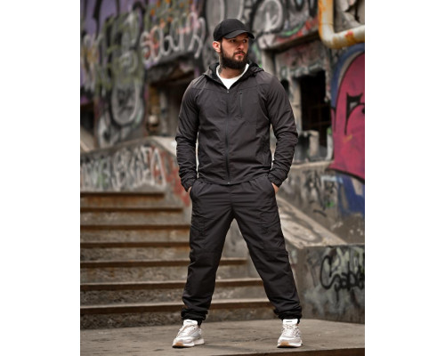 Міський спортивний костюм CARTER total black ТР6001