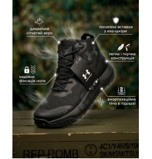 Кросівки under up midl black ТР6102