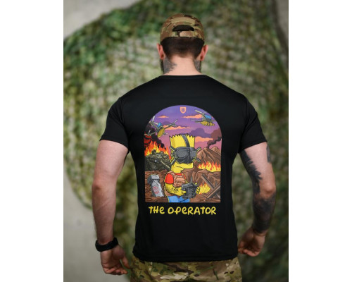Тактична футболка SELION the operator black РП7352