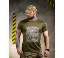 Тактична футболка BORN OF WAR Молодість олива ВТ4720