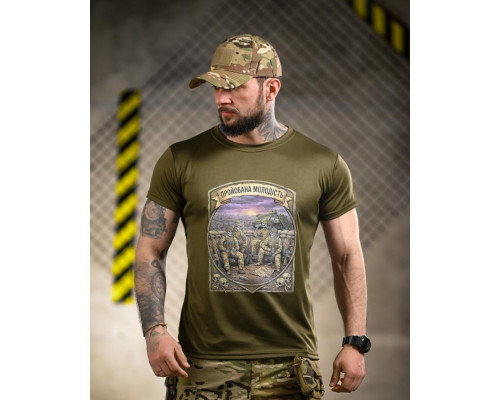 Тактична футболка BORN OF WAR Молодість олива ВТ4720