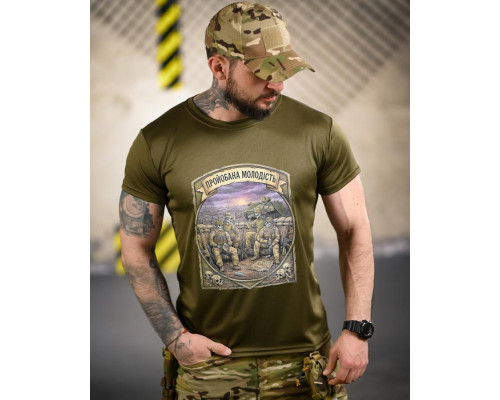 Тактична футболка BORN OF WAR Молодість олива ВТ4720 — фото 7