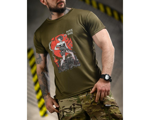 Тактична футболка Born of war oliva ВТ4721