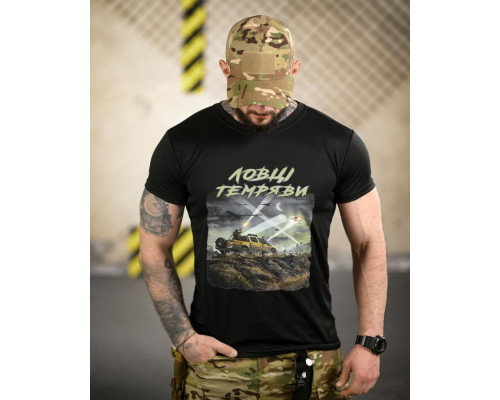 Тактична футболка BORN OF WAR Ловці темряви Black ВТ4724