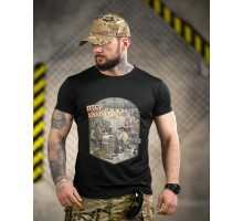 Тактична футболка BORN OF WAR ПТСР клаб black ВТ4726