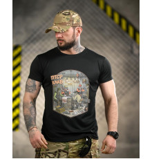 Тактична футболка BORN OF WAR ПТСР клаб black ВТ4726