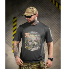 Тактична футболка BORN OF WAR ПТСР клаб grey ВТ4732